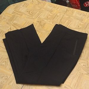 NWT Lane Bryant mid rise boot cut black trousers with zipper pockets size 26